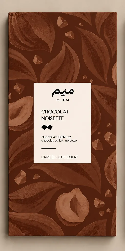 Chocolat noisette, Chocolat au lait, noisette